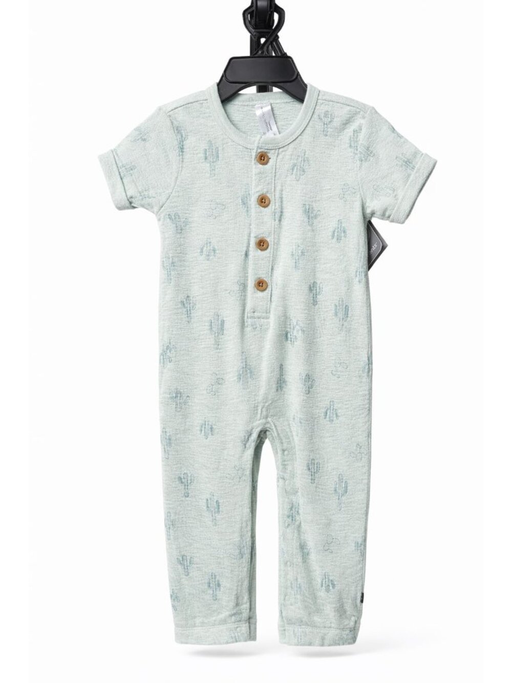 Infants Short Sleeve Cactus Henley Romper Size 24 Months NWT - Modern Moments